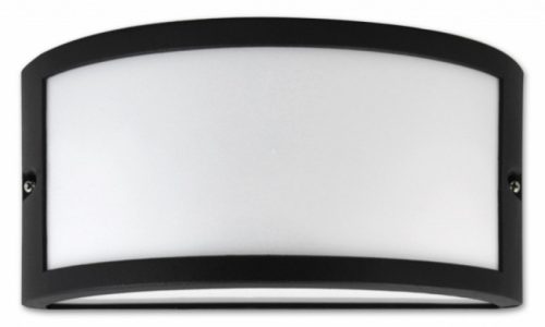 MasterLED Tola fekete kültéri oldalfali lámpatest  E27-es cserélhető fényforrással