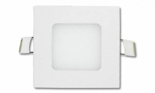 EcoLight 6 W-os süllyesztett natúr fehér  négyzet alakú LED-es mennyezetlámpa
