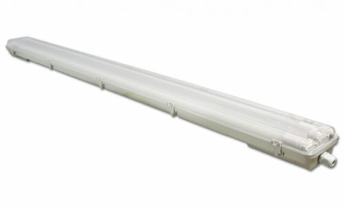 MasterLED 120 cm-es armatúra 2x18 W-os víztiszta fedéllel  hideg fehér LED fénycsövekkel