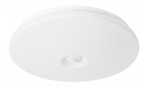 EcoLight LED 12 W-os ø260 mm  beépített mozgásérzékelős kerek  fehér mennyezeti lámpa IP44-es védettségű