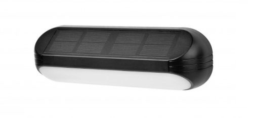 EcoLight Solar RGB+WW  fekete homlokzati lámpatest  IP65-ös védettségű