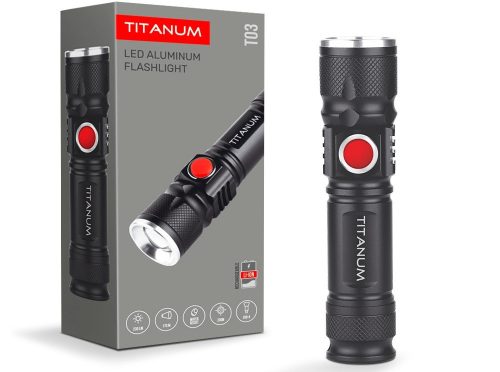 Videx TITANUM hordozható LED zseblámpa  6500K  230lm  TLF-T03