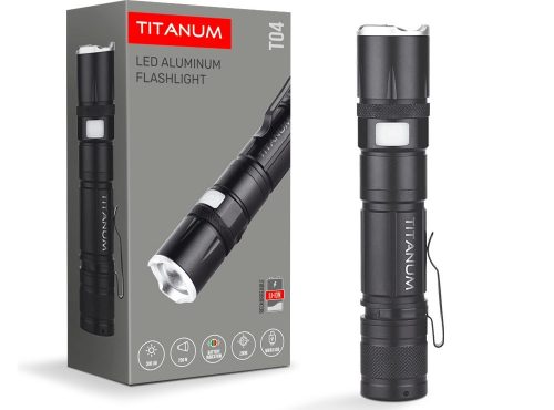 Videx TITANUM hordozható LED zseblámpa  6500K  300lm  TLF-T04