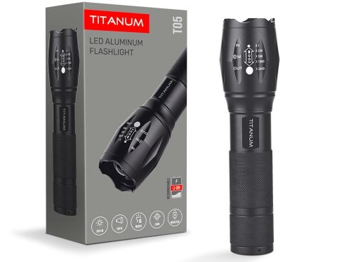 Videx TITANUM hordozható LED zseblámpa  6500K  300lm  TLF-T05