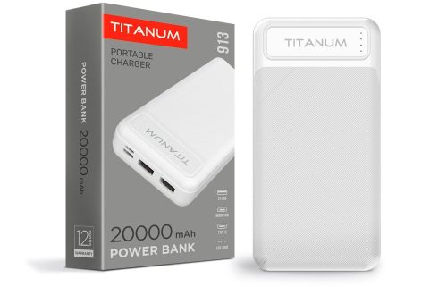 Videx TITANUM power bank  fehér színű  20000mAh  TPB-913