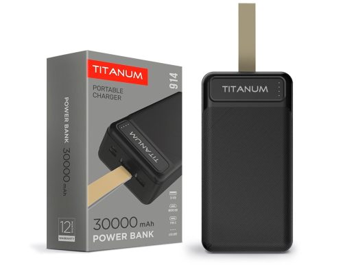 Videx TITANUM power bank  fekete színű  30000mAh  TPB-914
