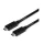 ROLINE Kábel USB 3.2 Gen 2 C - C, M/M, 10Gbit/s, PD (Power Delivery) 20V5A - 100W, Emark-al, Video Support, 2m, fekete
