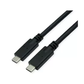   ROLINE Kábel USB 3.2 Gen 2 C - C, M/M, 10Gbit/s, PD, 20V5A - 100W, 8K@60Hz, Emark-al, Video Support, 7m, fekete