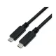 ROLINE Kábel USB 3.2 Gen 2 C - C, M/M, 10Gbit/s, PD, 20V5A - 100W, 8K@60Hz, Emark-al, Video Support, 7m, fekete