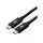 ROLINE Kábel USB4 Gen 3x2 C - C, M/M, 20Gbit/s, PD (Power Delivery) 48V5A - 240W, Emark-al, 4K Video Support, 3m, fekete
