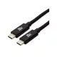 ROLINE Kábel USB4 Gen 3x2 C - C, M/M, 20Gbit/s, PD (Power Delivery) 48V5A - 240W, Emark-al, 4K Video Support, 3m, fekete