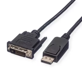   ROLINE Kábel DisplayPort - DVI (24+1), 2K@60Hz, M/M, 2m, fekete