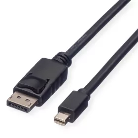   ROLINE Kábel DisplayPort - Mini DisplayPort, 2k@60Hz, M/M, 2m, fekete