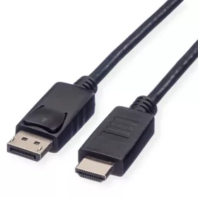   ROLINE Kábel DisplayPort 1.1 DP - HDMI 2K@60Hz, M/M, 1m, fekete