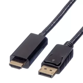   ROLINE Kábel DisplayPort 1.2 DP - HDMI 4K@60Hz, M/M,  3m, fekete