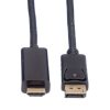 ROLINE Kábel DisplayPort 1.2 DP - HDMI 4K, M/M, 3m