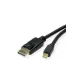 ROLINE Kábel DisplayPort 1.4 - Mini DisplayPort, 8K@60Hz, HDR, M/M, 1m, fekete