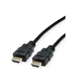   ROLINE Kábel HDMI - HDMI, High Speed, TPE, Ethernettel, 4K@30Hz, M/M,   7,5m, fekete