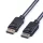 ROLINE Kábel DisplayPort 1.2 DP - DP, TPE, 4K@60Hz, M/M,  2m, fekete