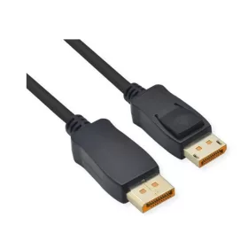   ROLINE Kábel DisplayPort 2.1 DP - DP, 10k@60Hz, HDR, 54Gbit/s, UHBR13.5, M/M,  1m, fekete