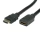 VALUE Kábel HDMI - HDMI hosszabbító, 4K@30Hz, M/F,  2m, fekete