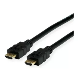  VALUE kábel HDMI 2.0 HDMI - HDMI 4K@60Hz High Speed + Ethernet, M/M, erősített dugós,  2m, fekete