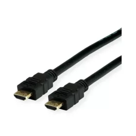   VALUE kábel HDMI 2.0 - HDMI 4K@60Hz High Speed + Ethernet, A-A, M/M, erősített dugós, 10m, fekete