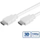 VALUE Kábel HDMI Ethernet M/M, fehér, 10m