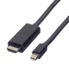 VALUE kábel Mini DisplayPort 1.2 - HDMI (UHDTV), Mini DP-UHDTV, 4K@60Hz, M/M, 3m, fekete