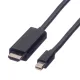 VALUE kábel Mini DisplayPort 1.2 - HDMI (UHDTV), Mini DP-UHDTV, 4K@60Hz, M/M, 3m, fekete