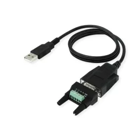   ROLINE Kábel USB-A - RS422/485, konverter, M/M, 1,2m, fekete