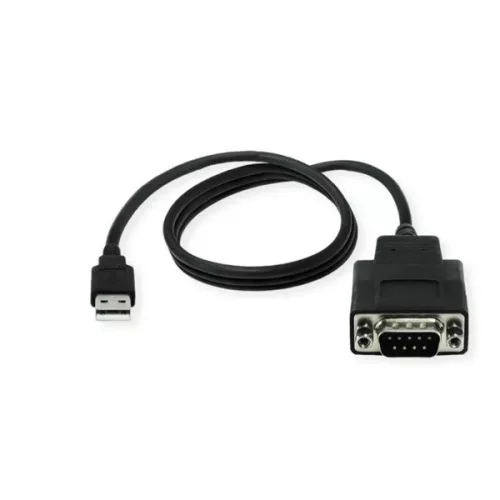 ROLINE Kábel USB-A - RS422/485, konverter, M/M, 1,2m, fekete