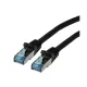 ROLINE Patch kábel S/FTP PATCH CAT6a LSOH,    7,5m, fekete
