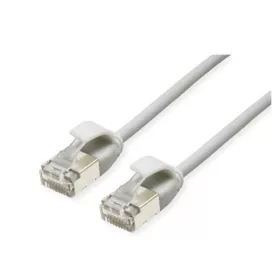   ROLINE Patch kábel U/FTP CAT6a LSOH, Slim, ultra hajlékony, data center kábel, kihúzásgátló,     0,3m, szürke