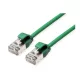 ROLINE Patch kábel U/FTP CAT6a LSOH, Slim, ultra hajlékony, data center kábel, kihúzásgátló,    1,5m, zöld