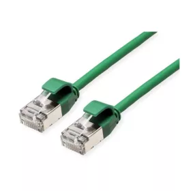   ROLINE Patch kábel U/FTP CAT6a LSOH, Slim, ultra hajlékony, data center kábel, kihúzásgátló,    2m, zöld