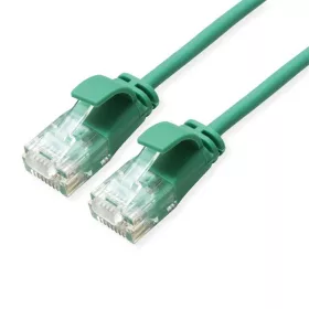   ROLINE Kábel UTP CAT6a LSOH, Slim, ultra hajlékony, data center kábel, kihúzásgátló,   3m, zöld