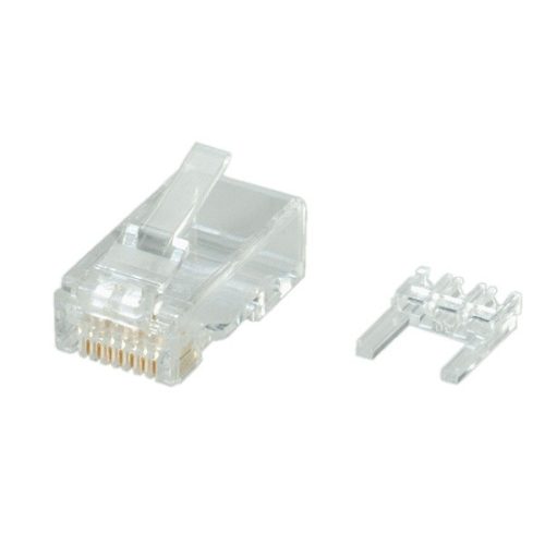 ROLINE RJ45 dugó UTP CAT6, 8P8C 10 db/csomag Fali kábelhez