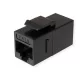 VALUE Toldó, Coupler UTP RJ45 CAT6 8P8C, fekete