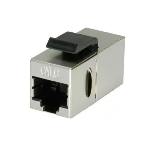 VALUE Toldó, Coupler STP RJ45 CAT6 8P8C, ezüst