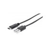 MANHATTAN Kábel USB 2.0 A - C M/M, 1m, fekete