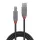 LINDY Kábel USB 2.0 A - B Anthra Line, M/M  0,5m, fekete