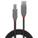 LINDY Kábel USB 2.0 A - B Anthra Line, M/M 3m, fekete
