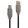 LINDY Kábel USB 3.2 Gen1 A - USB-B Anthra Line, M/M   3m, fekete