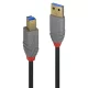 LINDY Kábel USB 3.2 Gen1 A - USB-B Anthra Line, M/M   3m, fekete