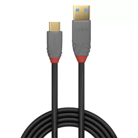   LINDY Kábel USB 3.2 Gen2 A - C, 5A, 10Gbps, M/M   1m, fekete