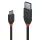 LINDY Kábel USB 3.2 Gen1 A - C Black Line, M/M  0,5m, fekete