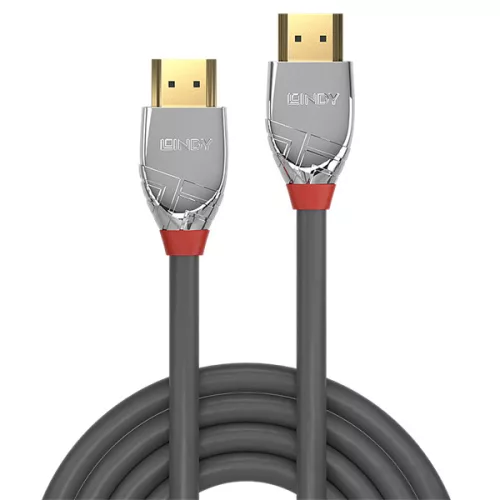 LINDY Kábel HDMI 2.0 HDMI - HDMI, Cromo Line, 4K@60Hz, M/M,   2m, szürke