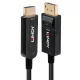 LINDY Kábel Optikai DisplayPort 1.2 HDMI - DP, 4K@60Hz, 18G, M/M, 10m, fekete