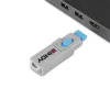LINDY Dugó biztonsági, Port Blocker, HDMI + kulcs, kék (4db dugó + 1db kulcs)